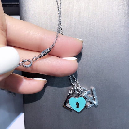 [Spark Jewels]COLLAR LOVE PLATA NECKLACE