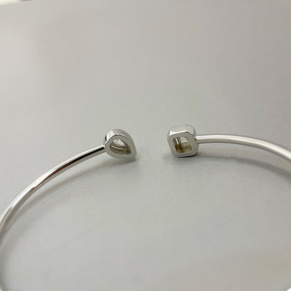 [⭐Aura]JONC FLEX MY TWIN TOI & MOI SILVER DIAMOND BRACELET