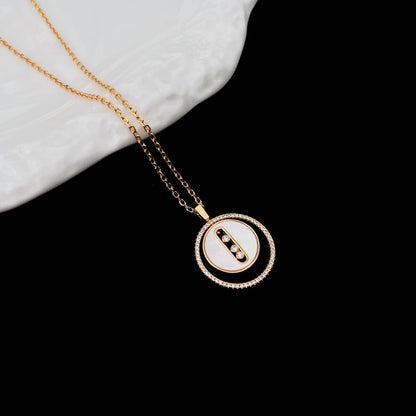 [⭐Aura]Demo MOVE MM NACRE BLANCHE DIAMOND NECKLACE