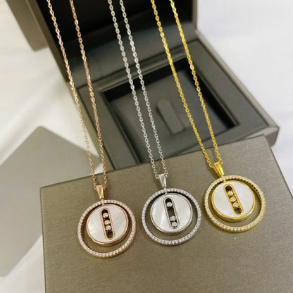 [⭐Aura]Demo MOVE MM NACRE BLANCHE DIAMOND NECKLACE