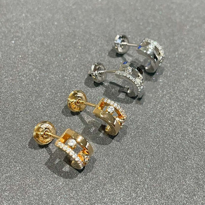[⭐Aura]MOVE ROMANE EARRINGS DIAMOND