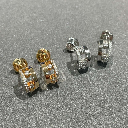 [⭐Aura]MOVE ROMANE EARRINGS DIAMOND