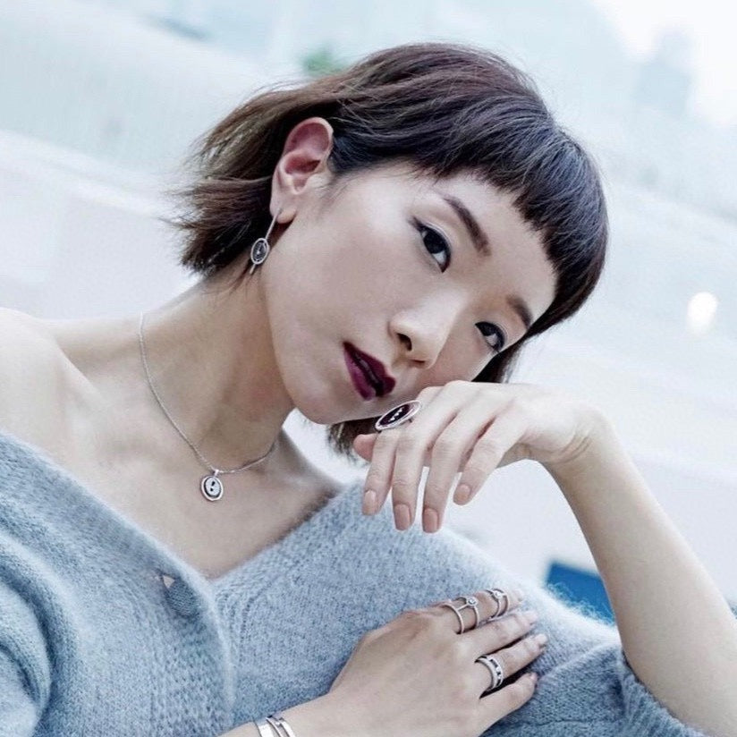 [⭐Aura]Demo MOVE ARROW PINK GOLD DIAMOND EARRINGS