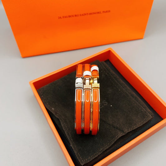 [⭐Aura]CLASSIC HM CLIC RED 8MM ENAMEL BRACELET
