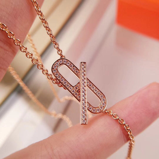 [⭐Aura]HM FIRE PIG NOSE NECKLACE TRENDY STREET