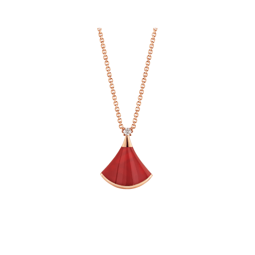 [⭐Aura]DREAM NECKLACE CARNELIAN 1 DIAMOND