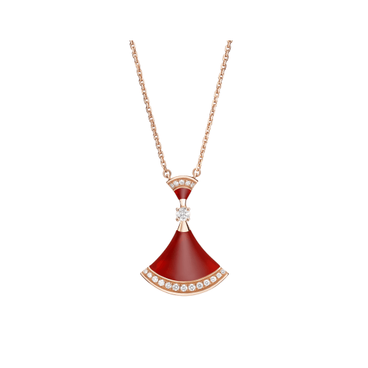 [⭐Aura]DREAM NECKLACE CARNELIAN DIAMOND