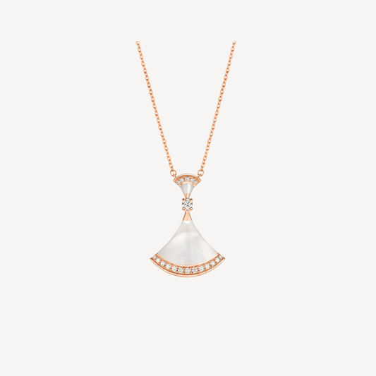 [⭐Aura]DREAM NECKLACE MOP PINK GOLD DIAMOND