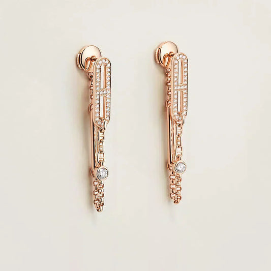 [⭐Aura]CHAINE CHAOS DIAMOND DROP EARRINGS