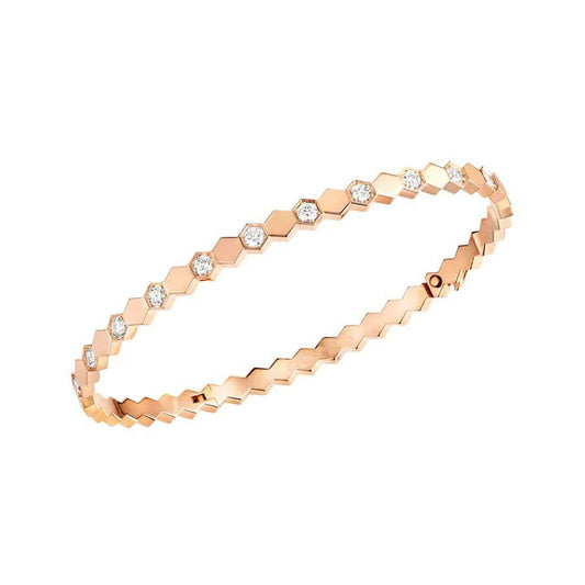 [⭐Aura]BEE LOVE PINK GOLD DIAMOND BRACELET