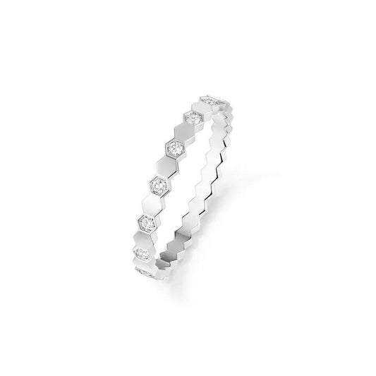 [⭐Aura]BEE LOVE RING SILVER DIAMOND