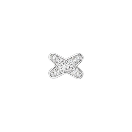 [⭐Aura]JEUX DE SILVER DIAMOND EARRINGS
