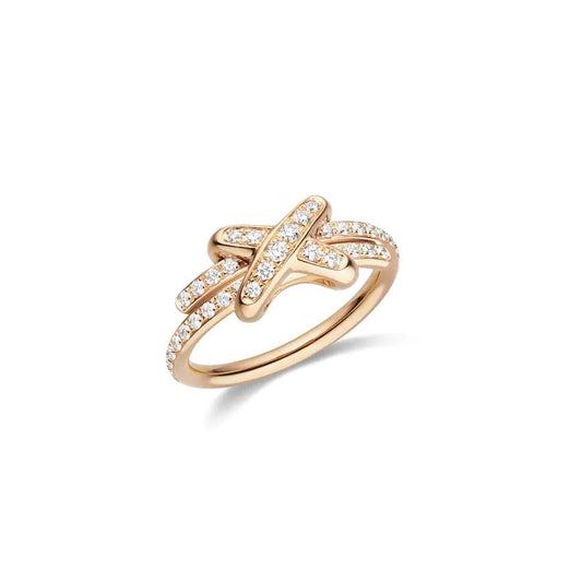 [⭐Aura]JEUX DE RING PINK GOLD DIAMOND