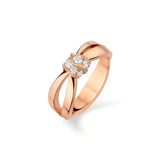 [⭐Aura]LIENS RING PINK GOLD DIAMOND