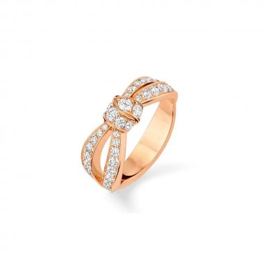 [⭐Aura]LIENS PINK GOLD DIAMOND RING