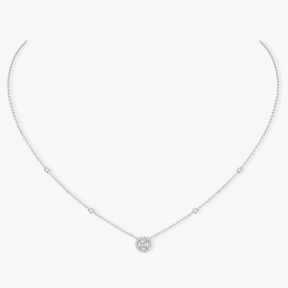 [⭐Aura]Diamond Necklace 0,20ct Brilliant Shape Joy