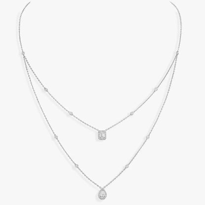 [⭐Aura]Diamond Necklace My Twin 2 Rows