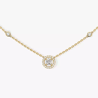 [⭐Aura]Diamond Necklace 0,20ct Brilliant Shape Joy