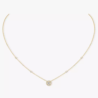 [⭐Aura]Diamond Necklace 0,20ct Brilliant Shape Joy