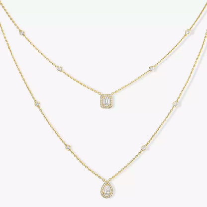 [⭐Aura]Diamond Necklace My Twin 2 Rows