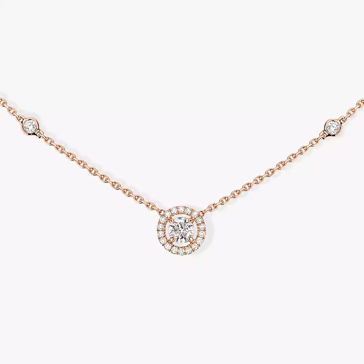 [⭐Aura]Diamond Necklace 0,20ct Brilliant Shape Joy