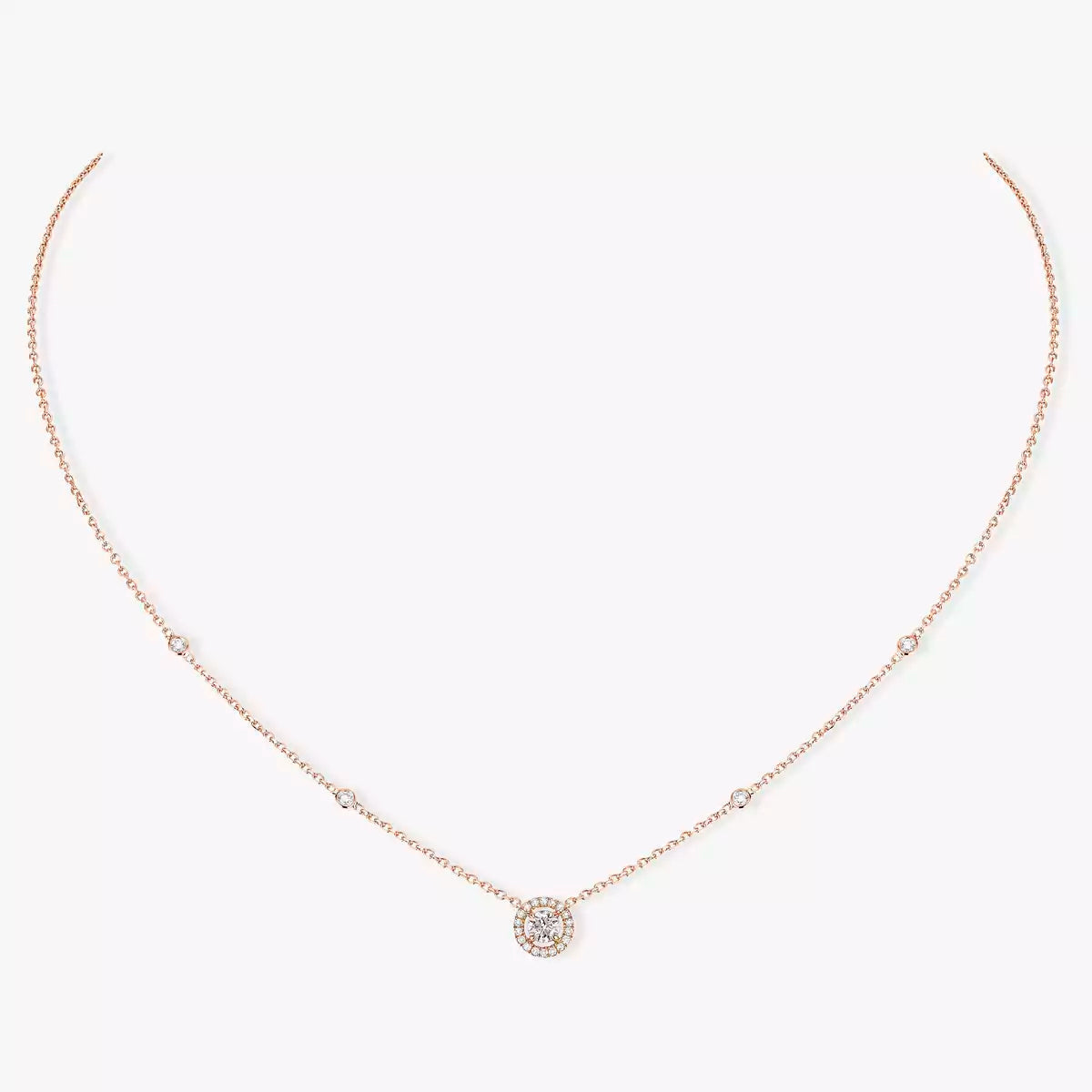 [⭐Aura]Diamond Necklace 0,20ct Brilliant Shape Joy
