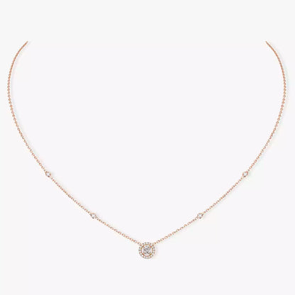 [⭐Aura]Diamond Necklace 0,20ct Brilliant Shape Joy