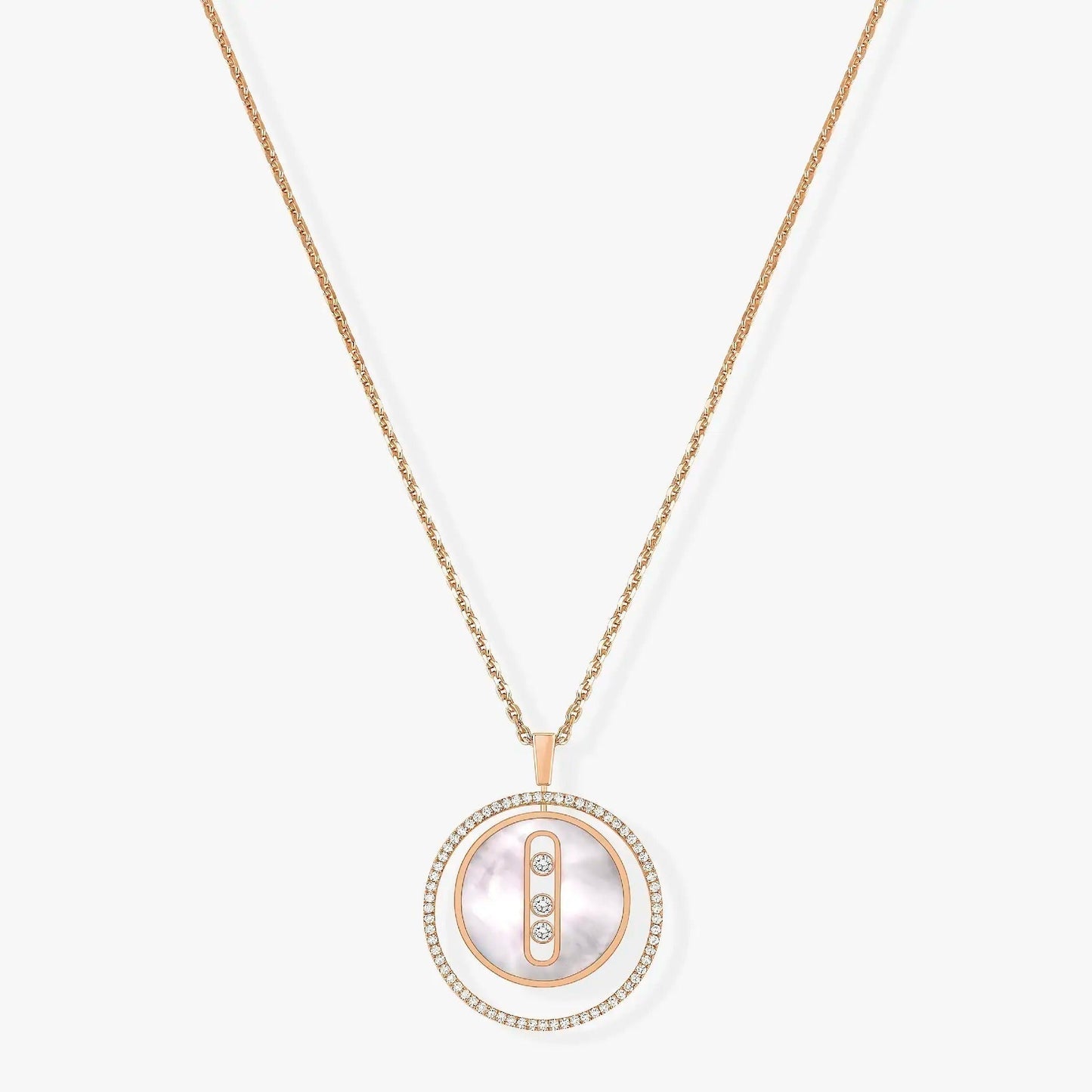 [⭐Aura]Demo MOVE MM NACRE BLANCHE DIAMOND NECKLACE