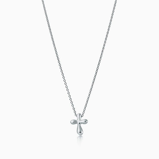 [Spark Jewels]CROSS PENDANT MINI BARE CROSS NECKLACE