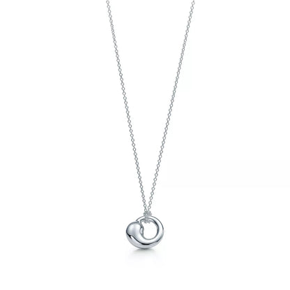 [Spark Jewels]SNAIL PEDANT SILVER NECKLACE