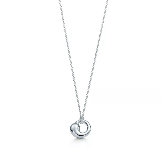 [Spark Jewels]SNAIL PEDANT SILVER NECKLACE