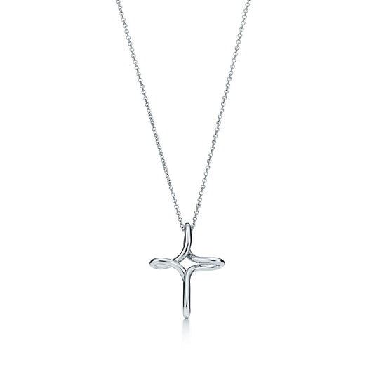 [Spark Jewels]CROSS NECKLACE STERLING SILVER MATERIAL