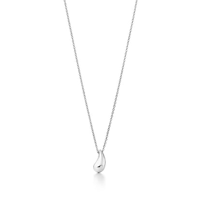 [Spark Jewels]ELSA PERETTI TEARDROP PENDANT STERLING SILVER NECKLACE
