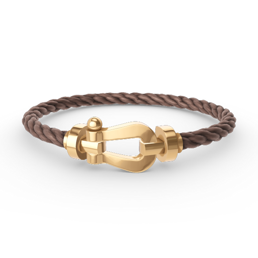[⭐Aura]FORCE LARGE HORSESHOE NO DIAMOND BRACELET GOLD