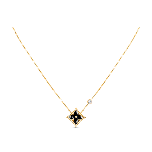 [⭐Aura]STAR BLACK MOP NECKLACE