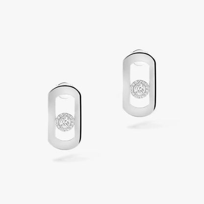 [⭐Aura]So Move Diamond Earrings in Yellow Gold