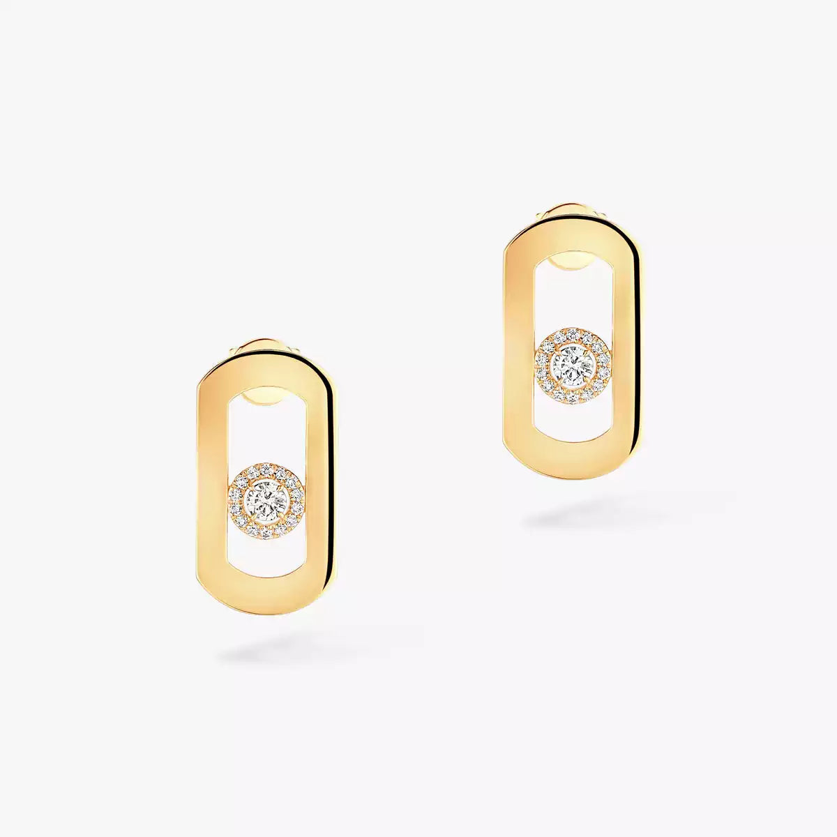 [⭐Aura]So Move Diamond Earrings in Yellow Gold