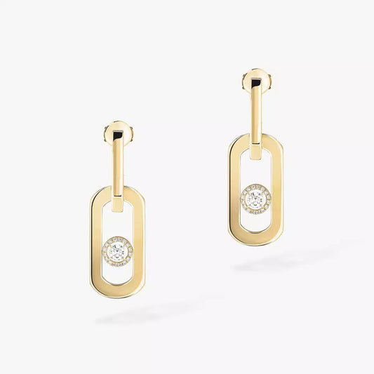 [⭐Aura] So Move XL Diamond Hoop Earring