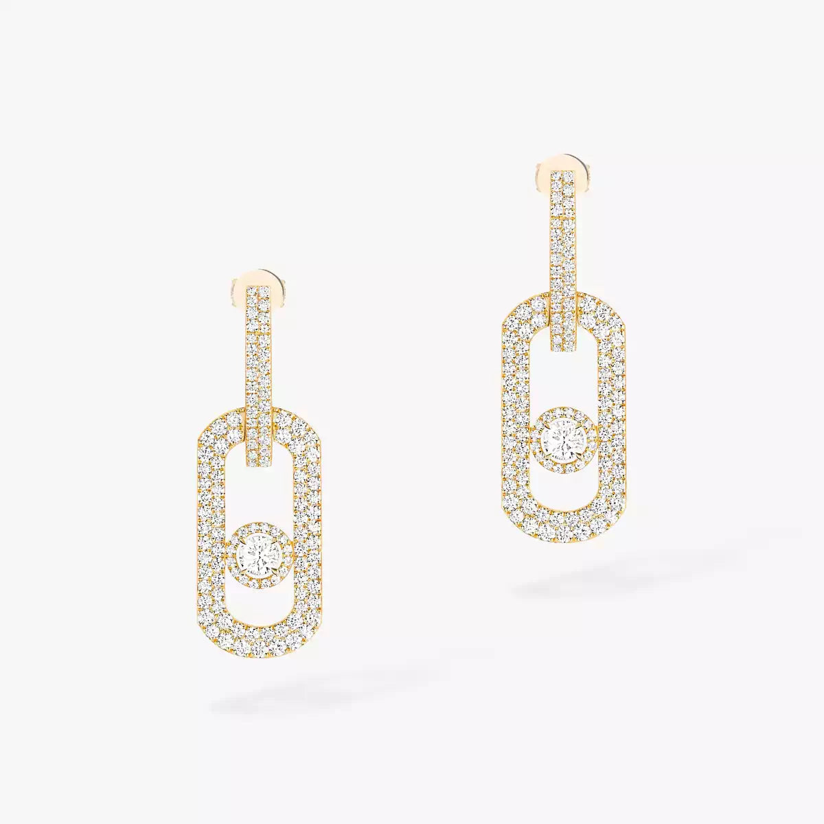[⭐Aura]So Move XL Pave_-Set Diamond Pendant Earrings