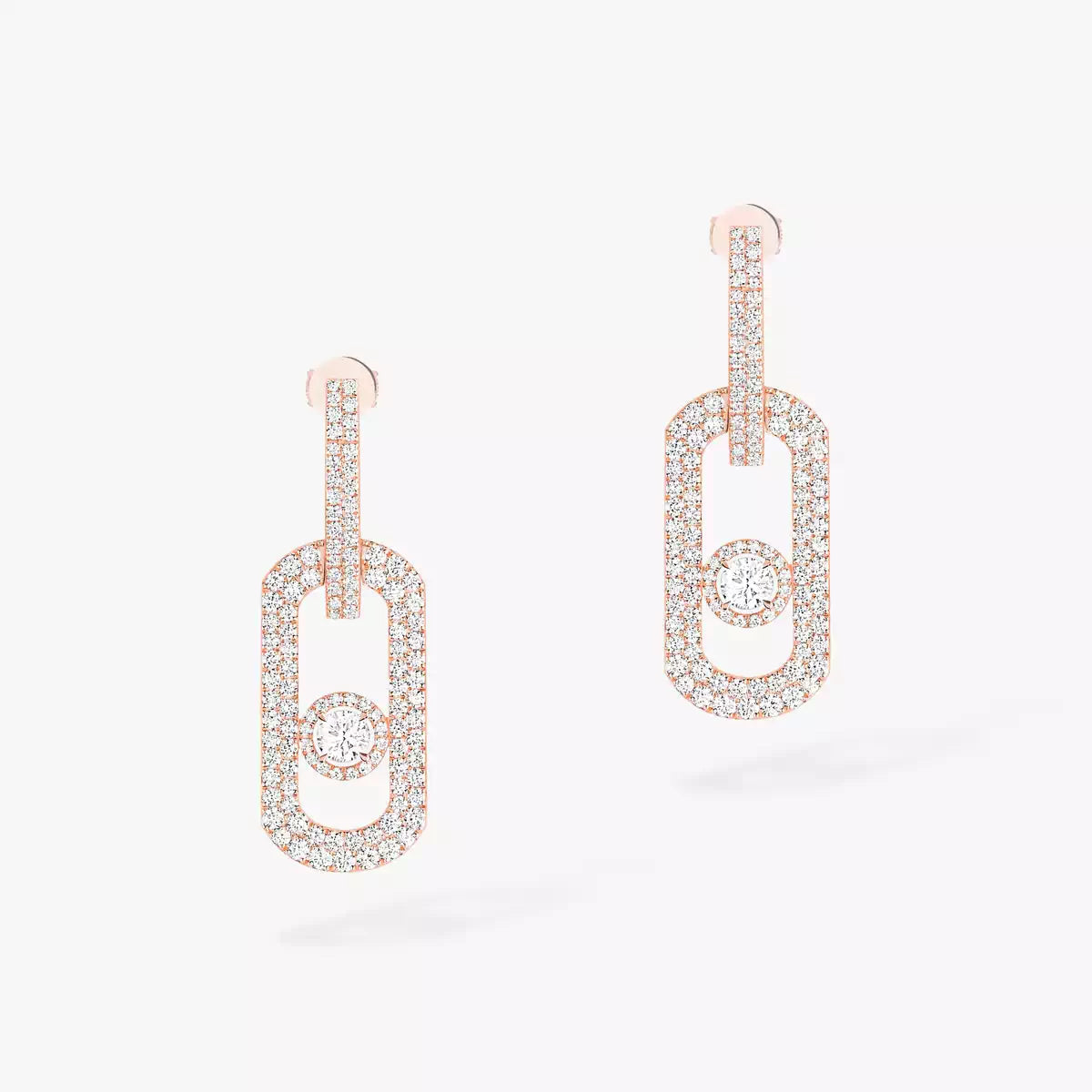 [⭐Aura]So Move XL Pave_-Set Diamond Pendant Earrings