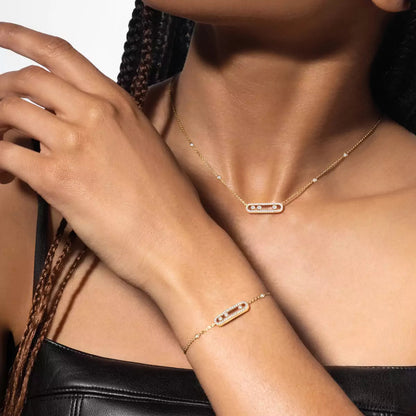 [⭐Aura]Pavé Baby Move Diamond Bracelet