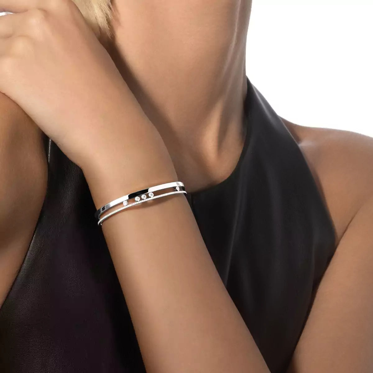 [⭐Aura]Move Romane Diamond Bangle Bracelet