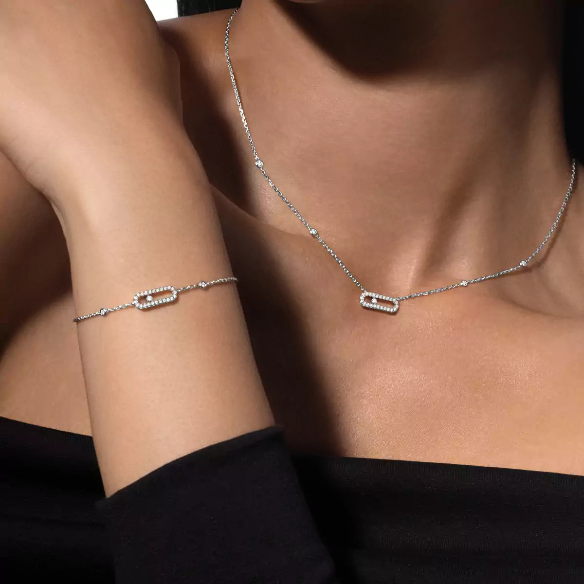 [⭐Aura]Diamond Necklace Move Uno