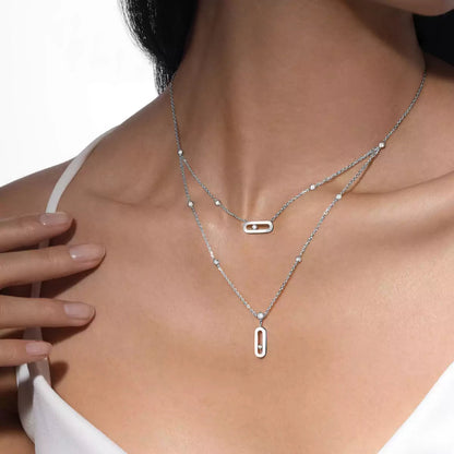 [⭐Aura] Move Uno Diamond Necklace
