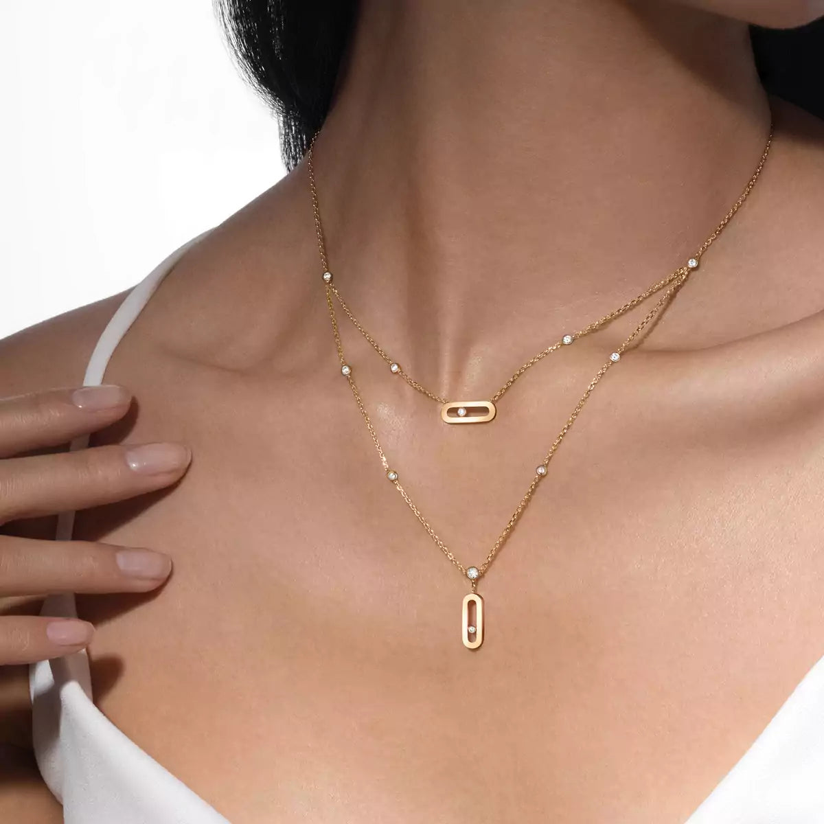 [⭐Aura] Move Uno Diamond Necklace