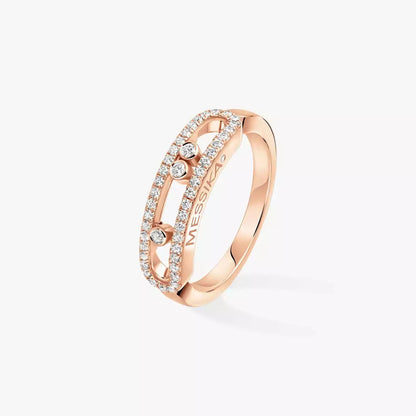 [⭐Aura] Baby Move Gold Diamond Pave_ Ring