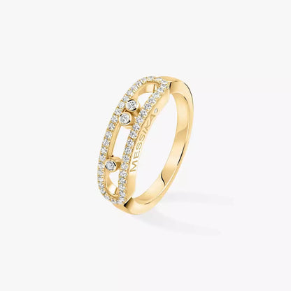 [⭐Aura] Baby Move Gold Diamond Pave_ Ring