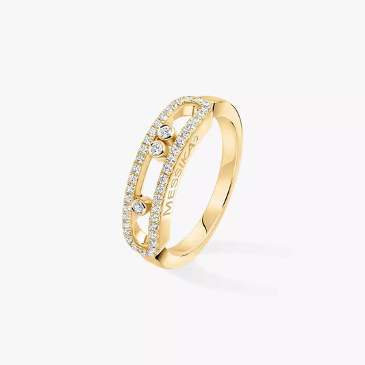 [⭐Aura] Baby Move Gold Diamond Pave_ Ring