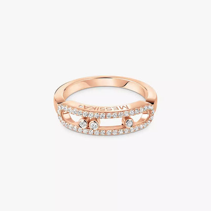 [⭐Aura] Baby Move Gold Diamond Pave_ Ring