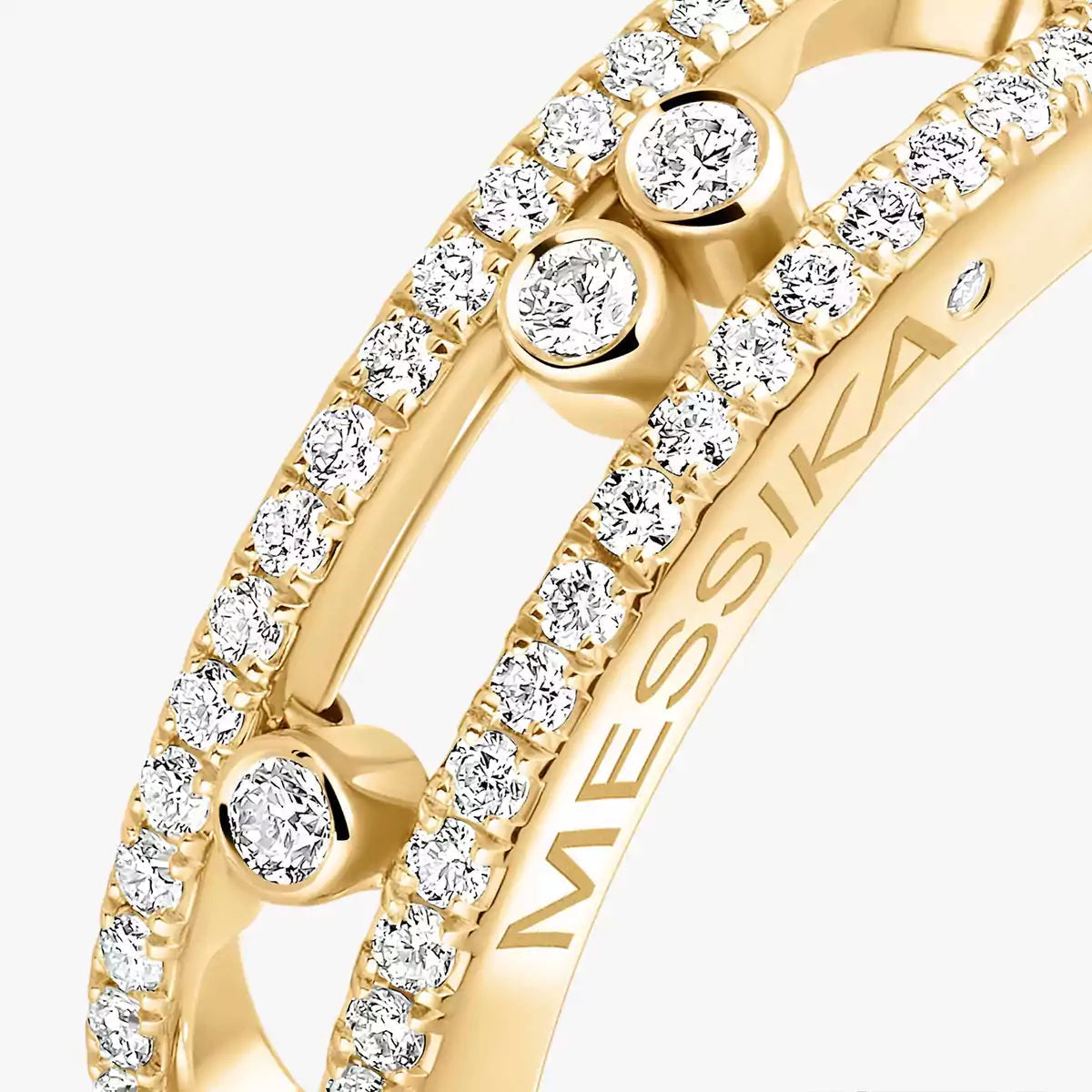 [⭐Aura] Baby Move Gold Diamond Pave_ Ring